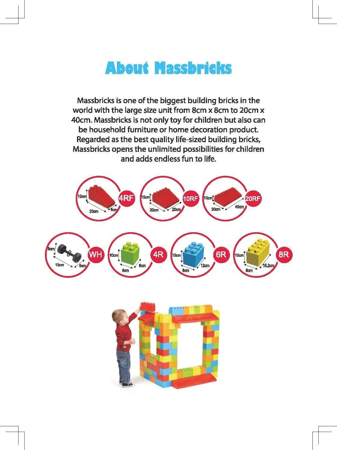 PLATPORTS Huge Blocks - Giant Plastic Blocks - Big Blocks - Jumbo Blocks - Big Building Blocks Jumbo - Jumbo Building Blocks - 86 Pieces Large Blocks for Kids Ages 1 to 8 with Wheels