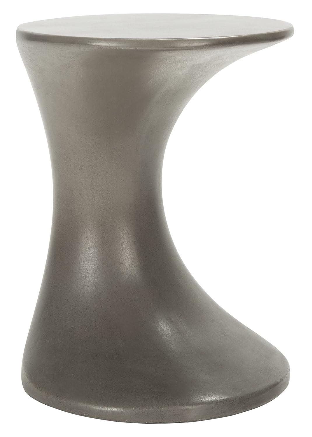 Kavita Concrete Accent Stool - Indoor/Outdoor - VNN1035 - Gray - Safavieh