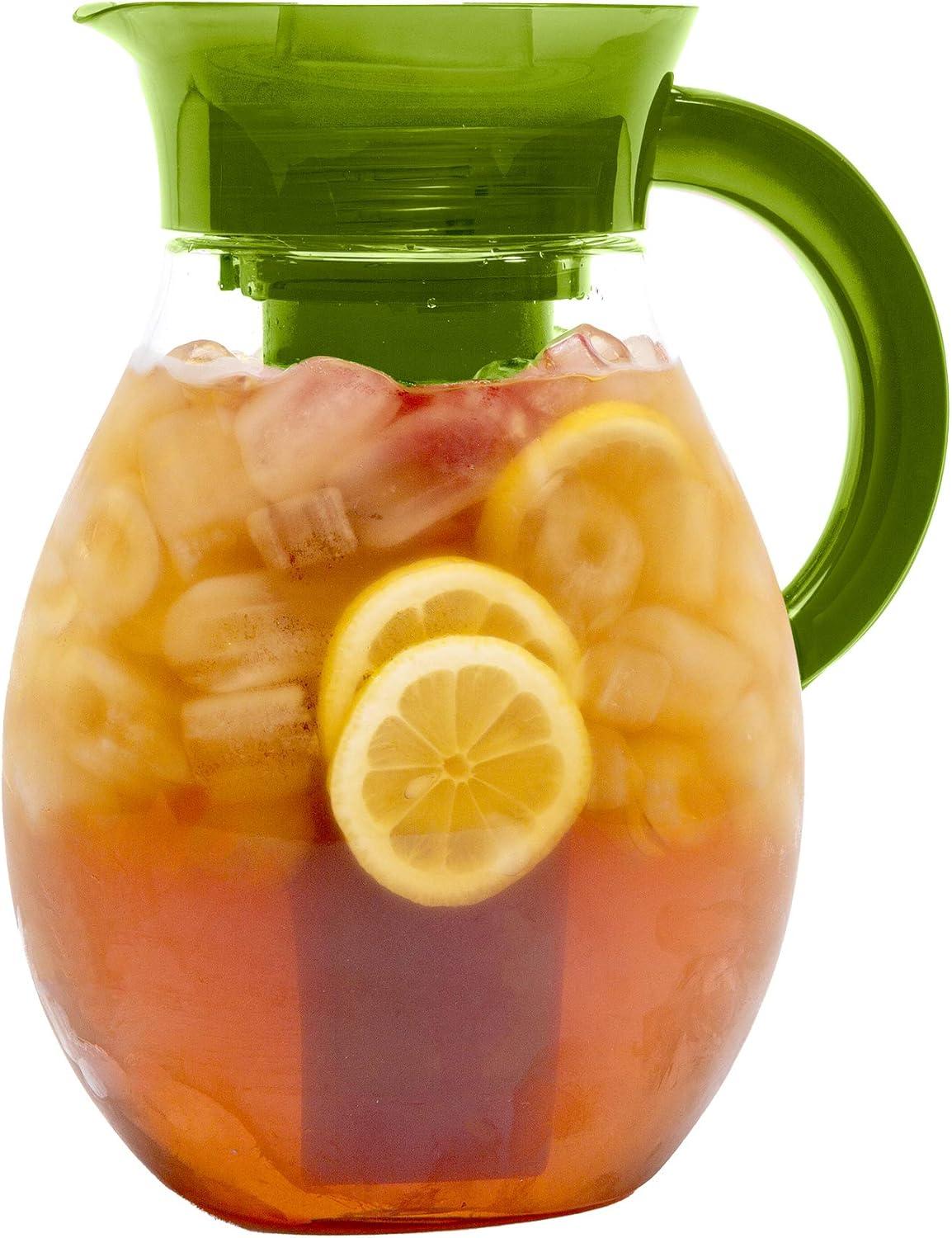 Primula The Big Iced Tea Large Capacity Beverage Pitcher, 1 Gallon, Green