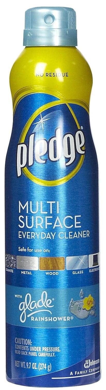Pledge® Multi Surface Cleaner, Everyday Cleaner™, Aerosol, Rainshower Scent, 9.7 oz