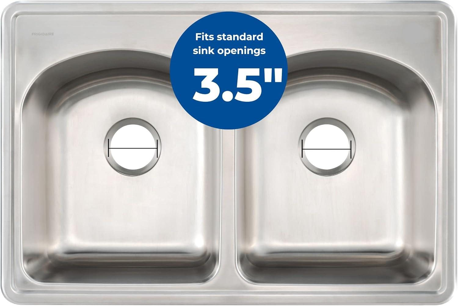 Kitchen Sink Drain Assembly with Twist Lock Basket Strainer