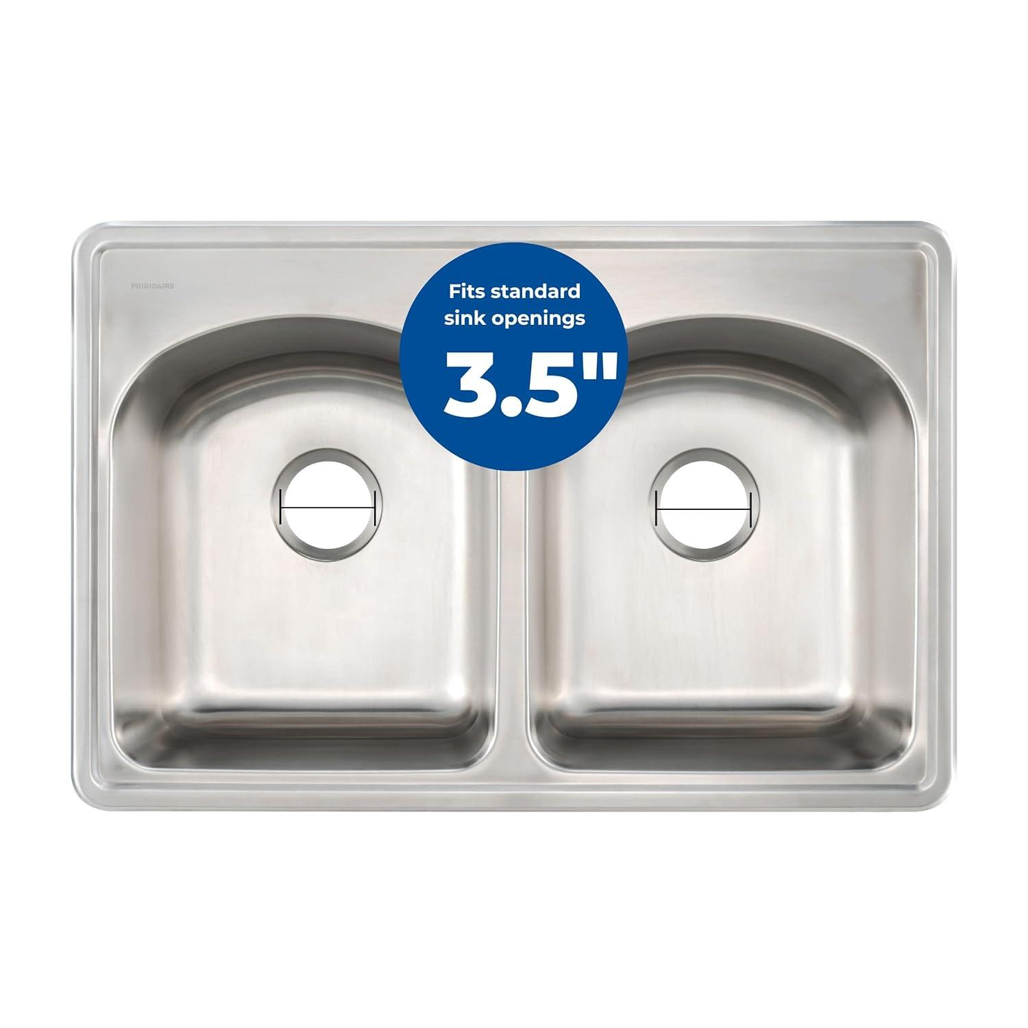 Kitchen Sink Drain Assembly with Twist Lock Basket Strainer