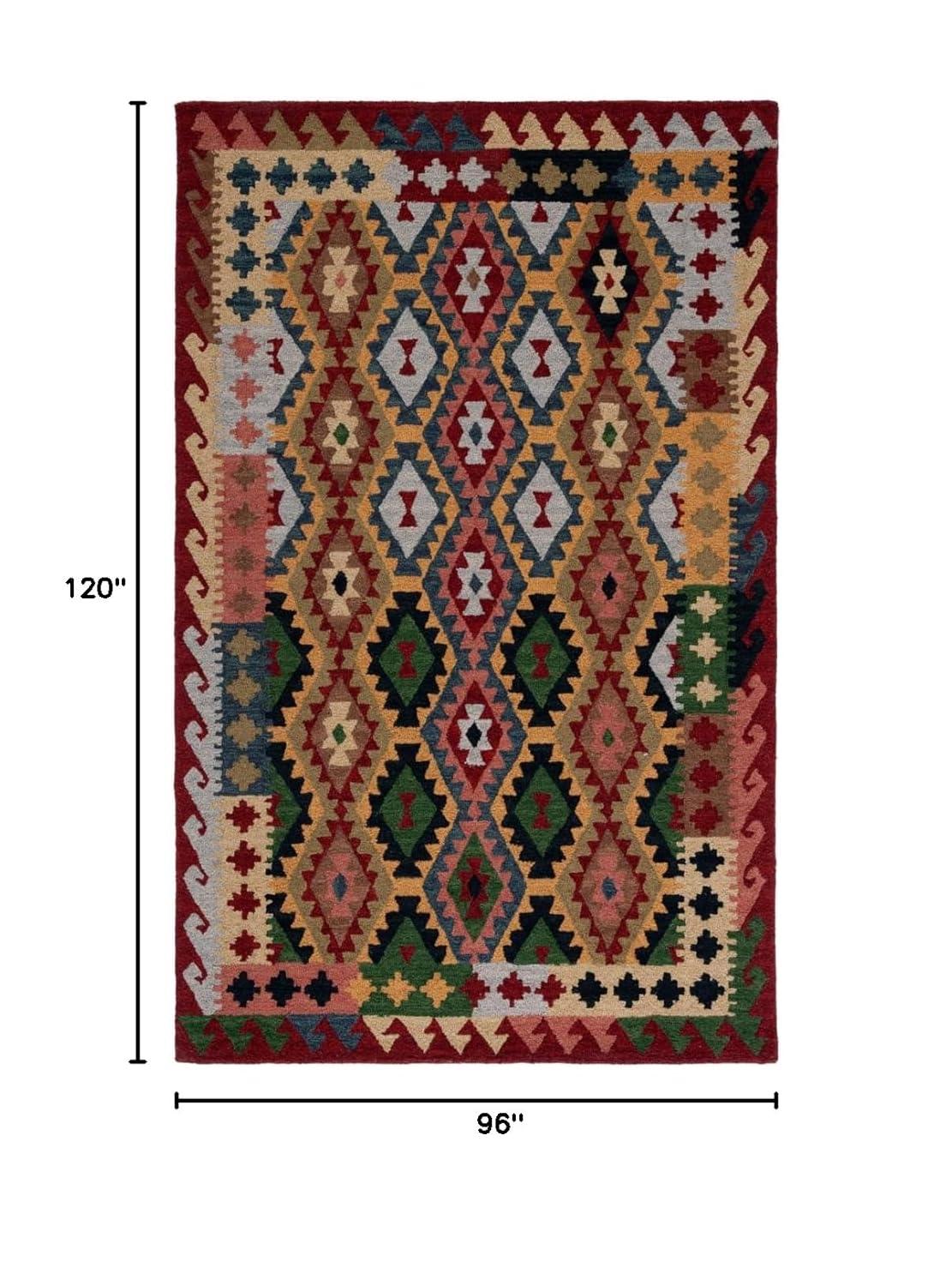 Foundry Select Ashle Hand Tufted 0.8 Wool 0.1 Cotton 0.1 Latex Southwestern Rug