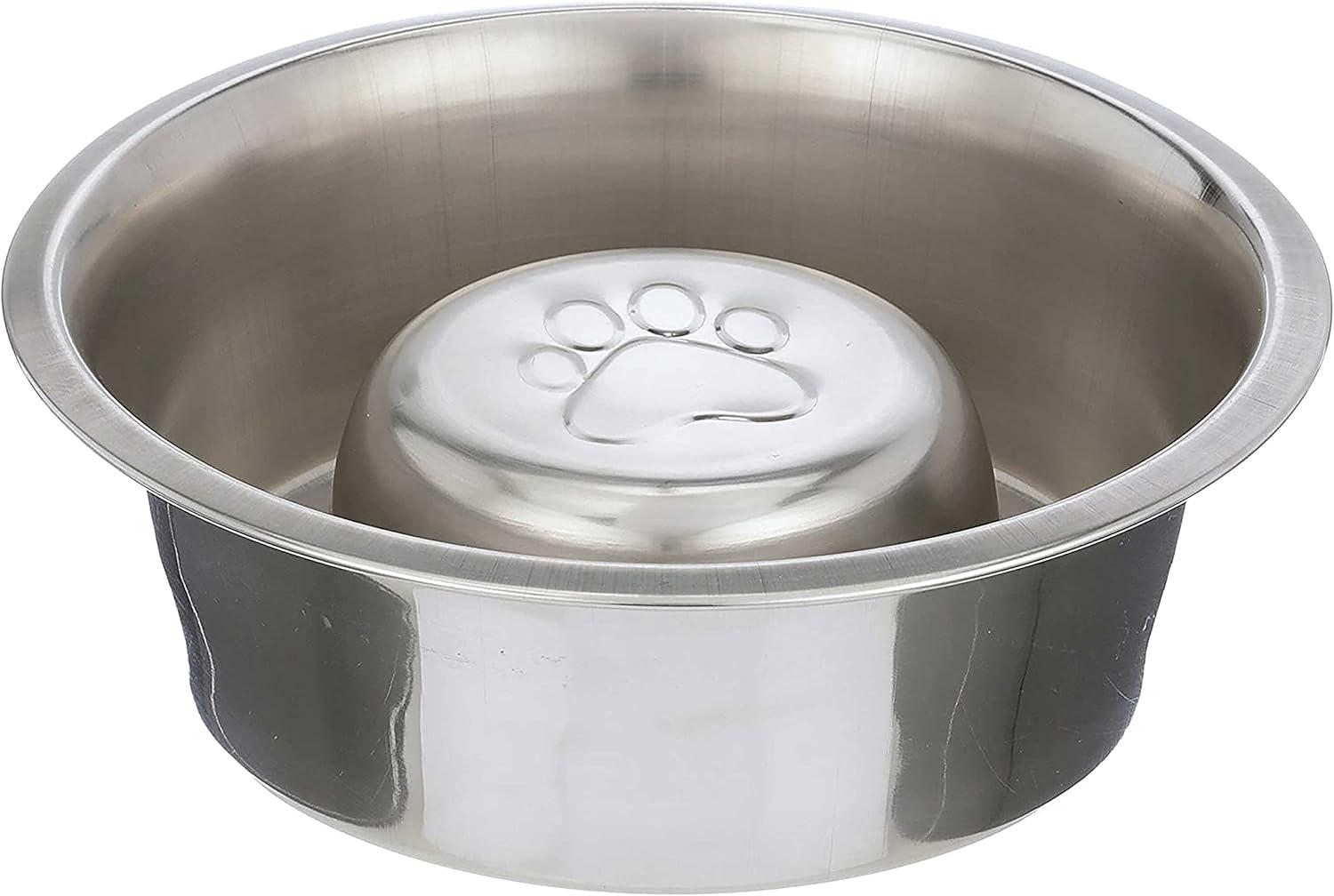 Neater Pets Stainless Steel Slow Feed Bowl - Improves Digestion, Stops Obesity, and Slows Down Eating - Fits in Medium Neater Feeder Deluxe and Most Elevated Feeders, 1 Cup