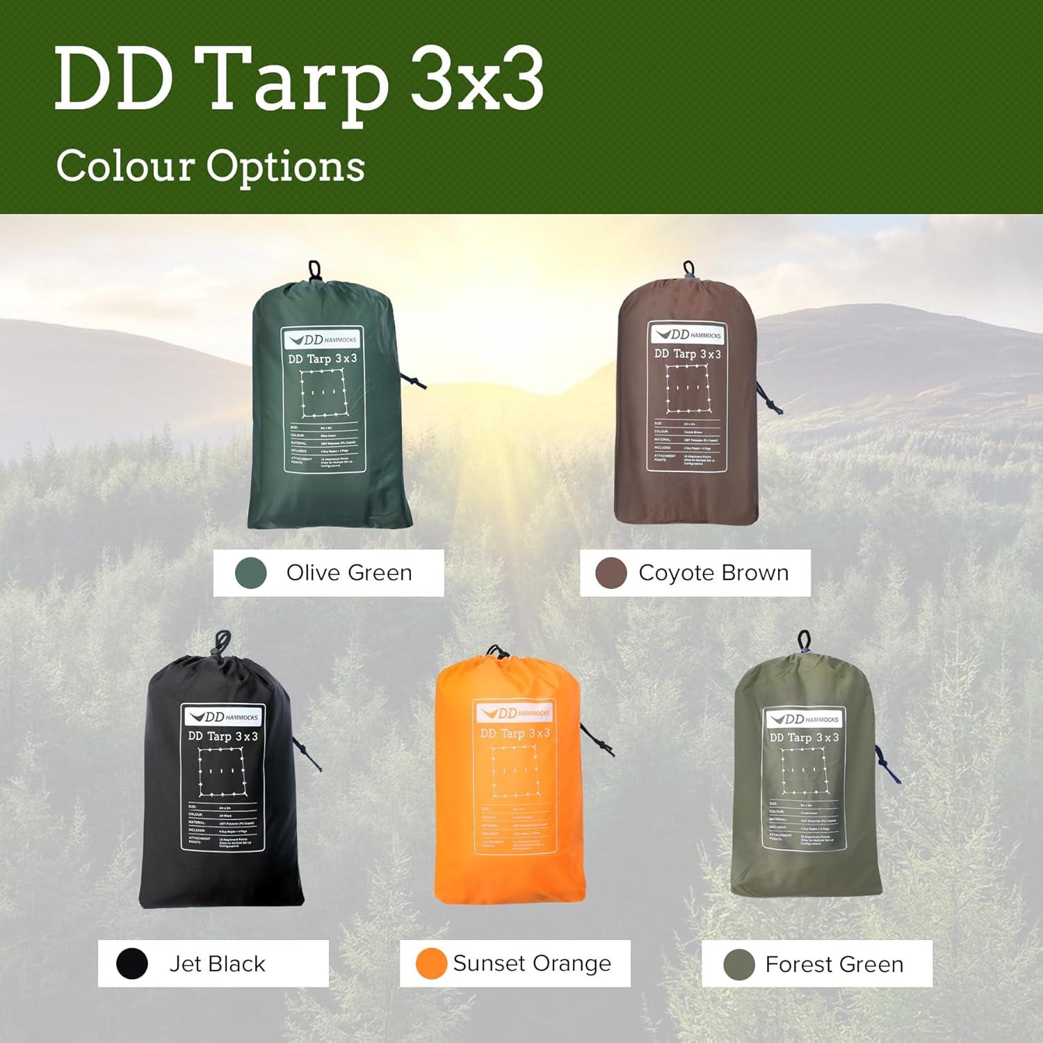 DD Hammocks - DD Tarp 3x3 - Olive Green: 10ft x 10ft