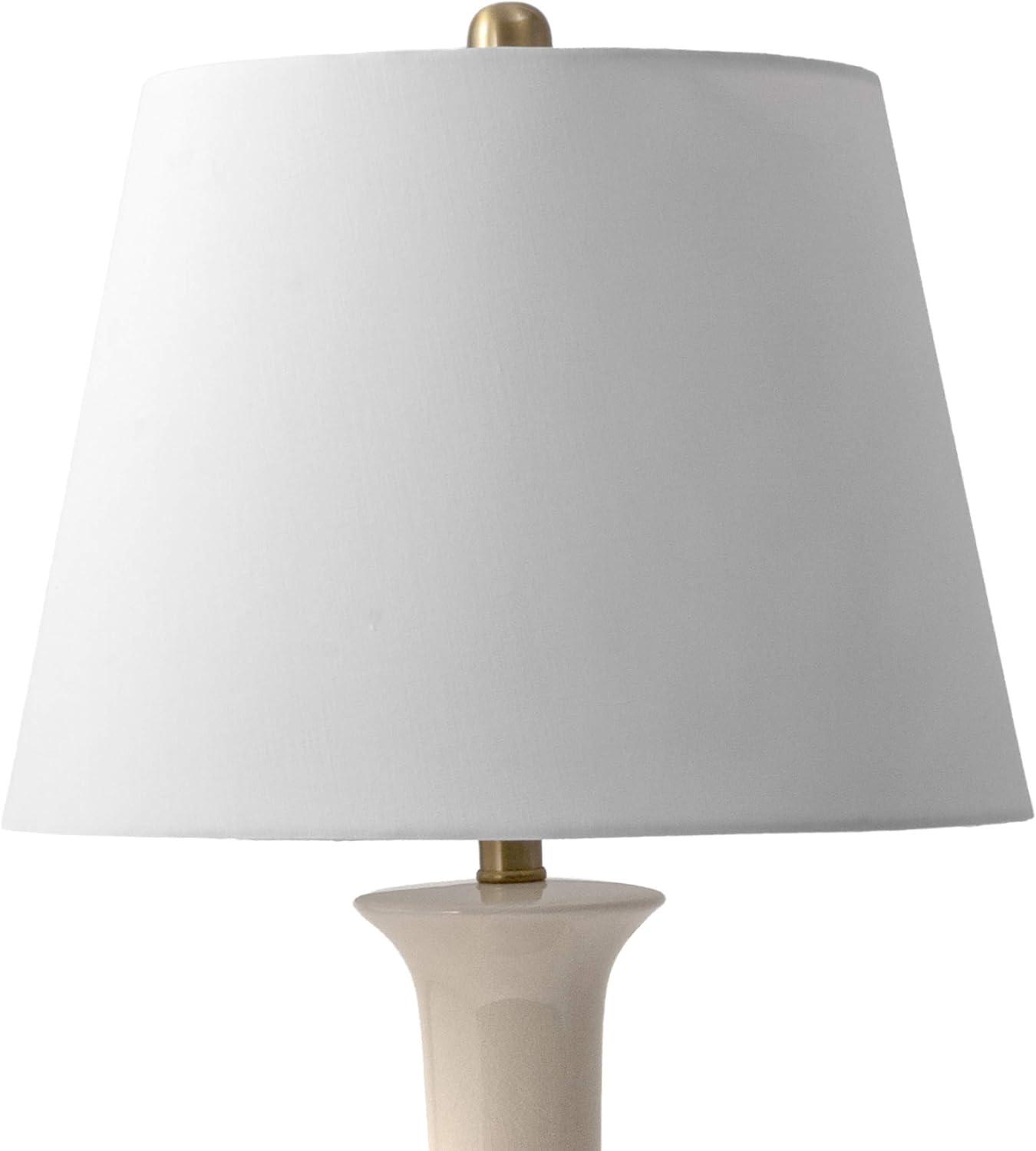 nuLOOM Rockville 27" Ceramic Table Lamp Set, 27" H x 14" W x 14" D (Set of 2), Ivory