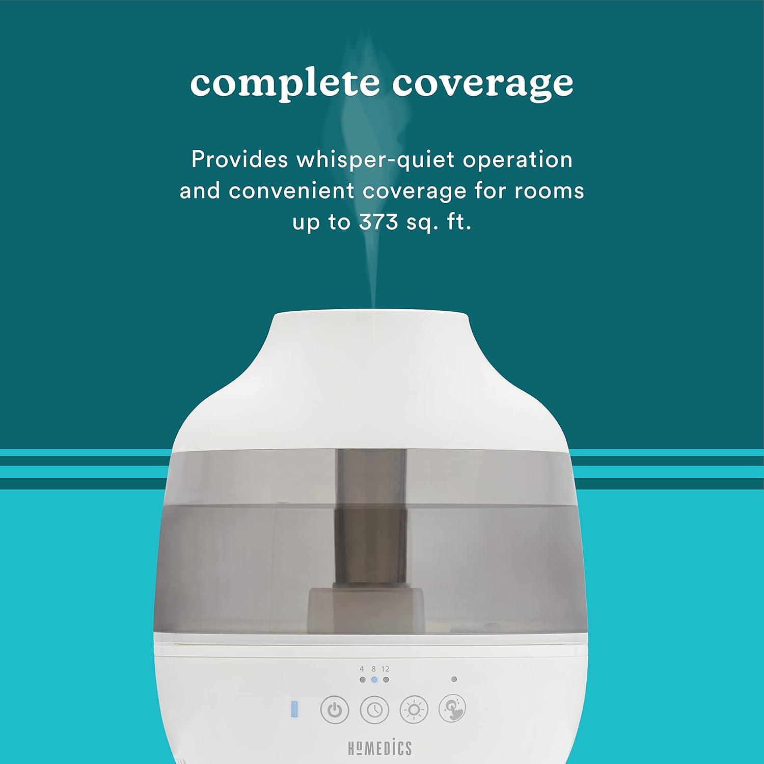 HoMedics TotalComfort 360 Cool Mist Ultrasonic Humidifier UHE-CM18, White