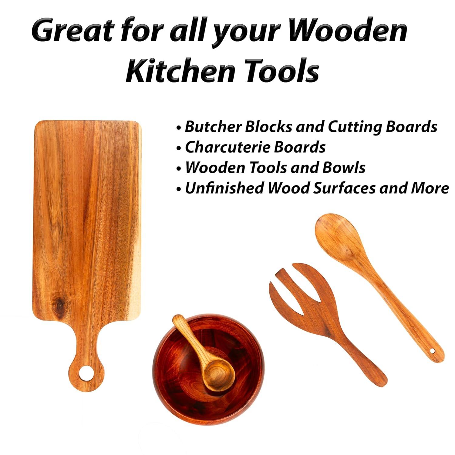 Macy's Place Wood Butter for Cutting Boards and Wooden Tools - 8oz Butcher Block Butter Wax