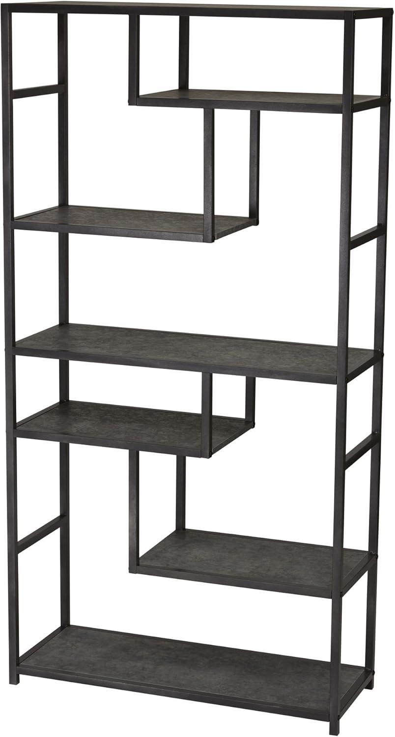 Household Essentials 65" Jamestown Tall 6 Shelf Bookshelf