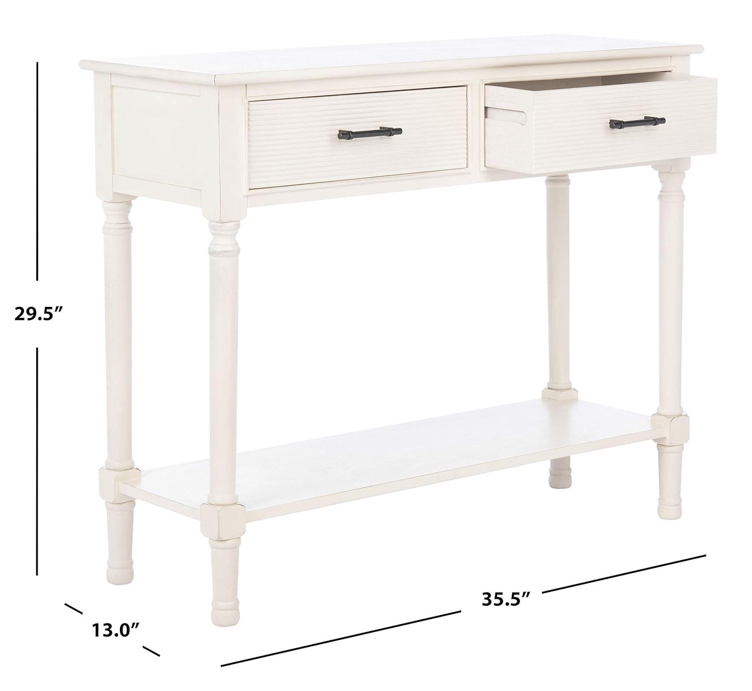 Ryder 2 Drawer Console Table - CNS5719A - Off-White - Safavieh