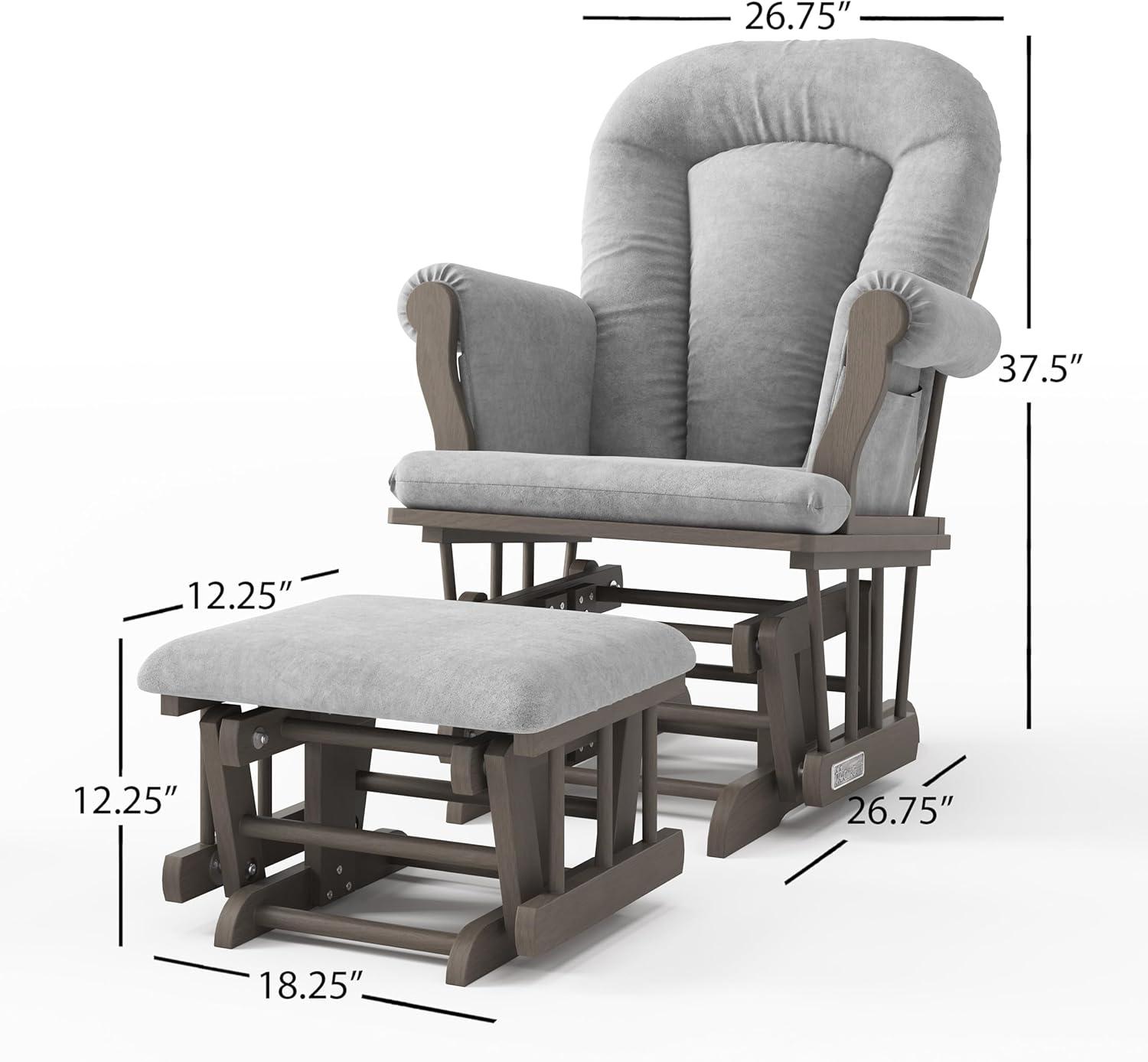 Child Craft Cozy Glider Rocker and Ottoman