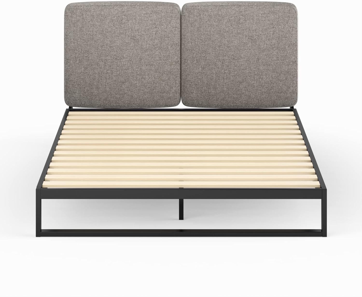Zinus Parker Metal Platform Bed, Charcoal, Twin