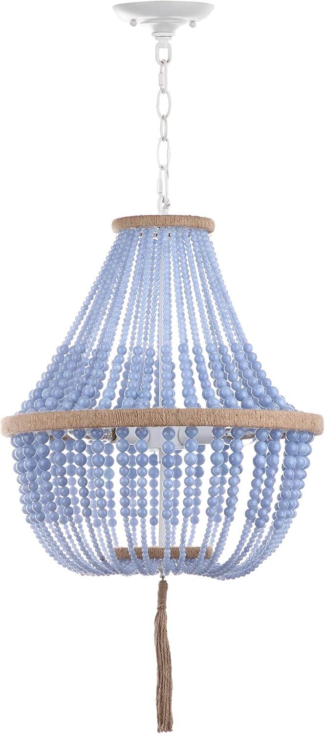 Lush Kristi 3 Light Beaded Pendant  - Safavieh