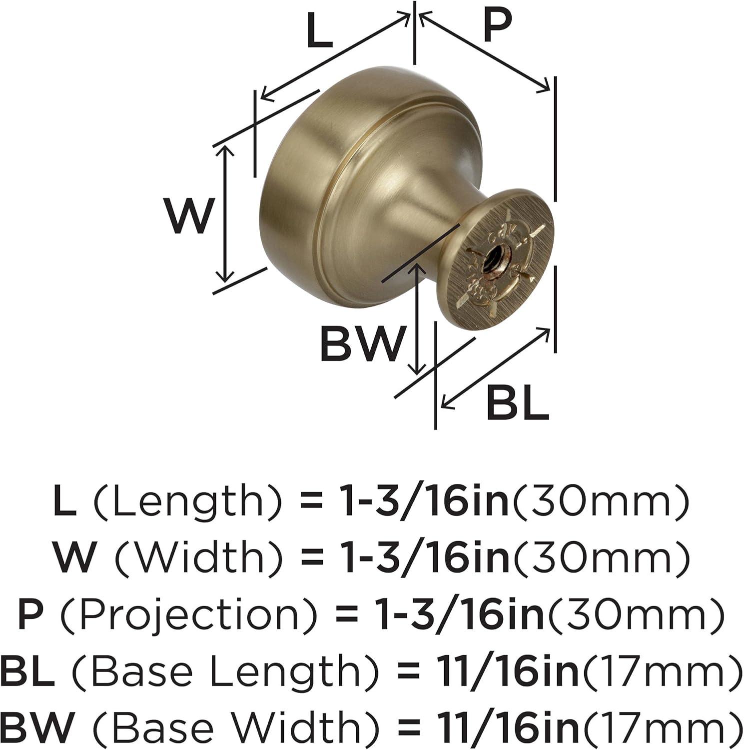 Highland Ridge 1 3/16" Diameter Mushroom Knob