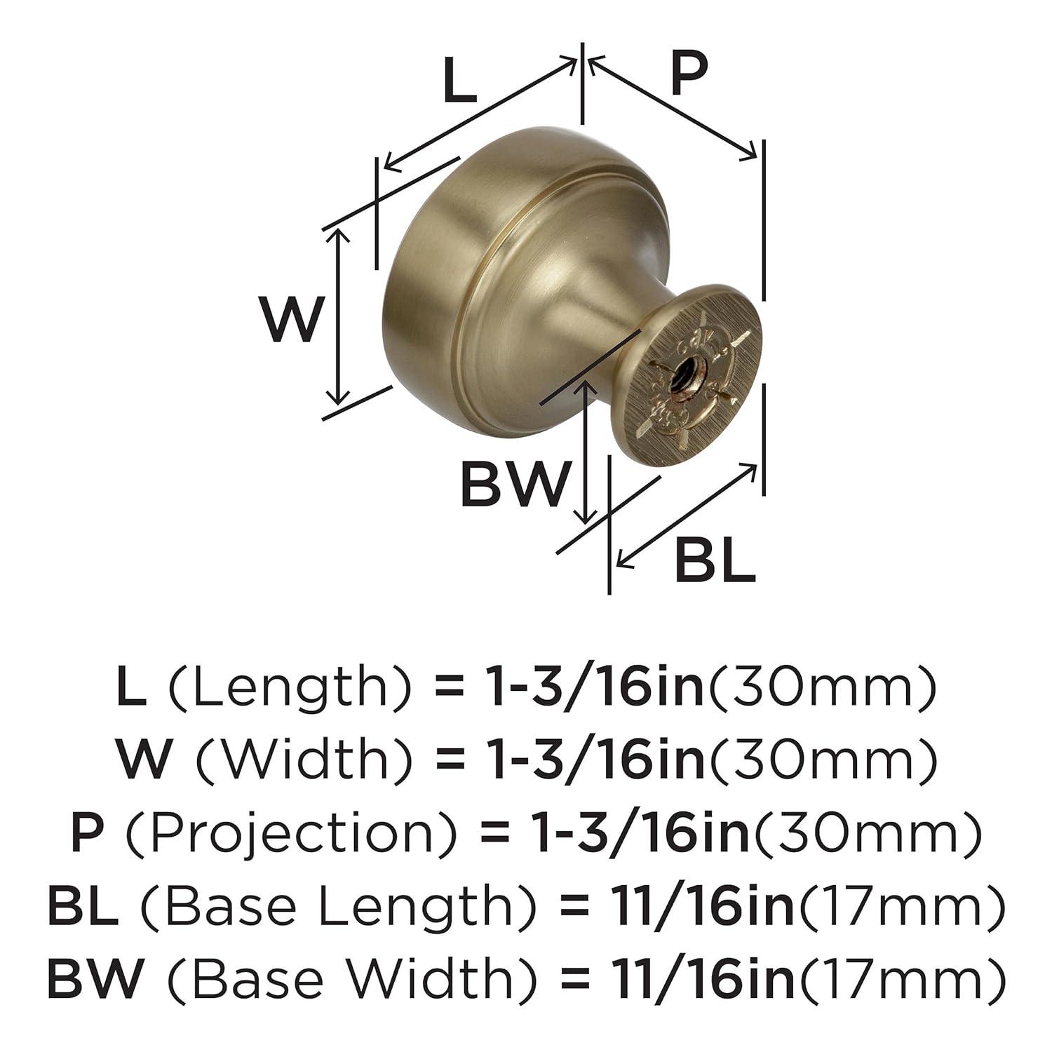 Highland Ridge 1 3/16" Diameter Mushroom Knob