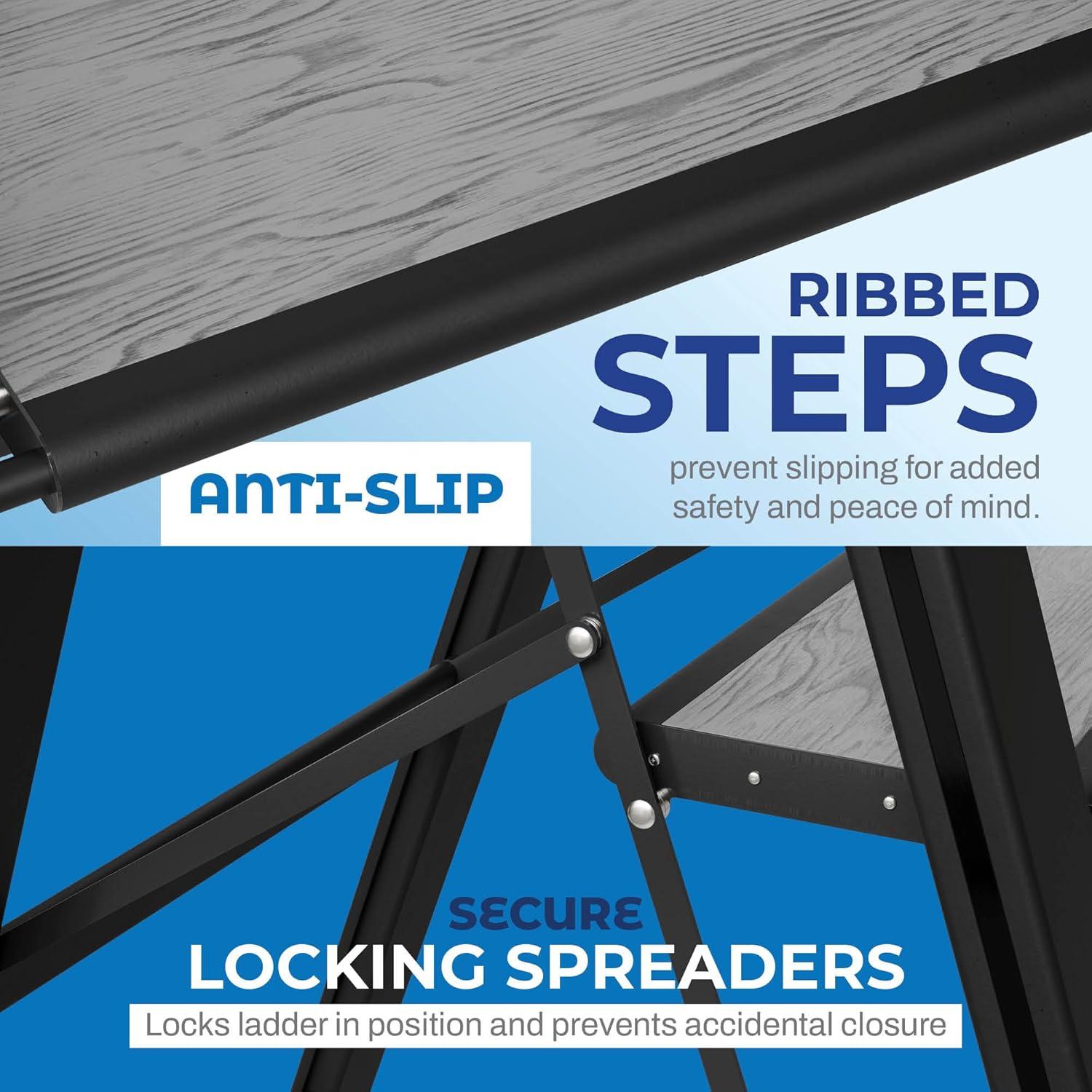 Sorfey Sorfey Step Ladders 2 - Step Steel Lightweight Folding Step Stool