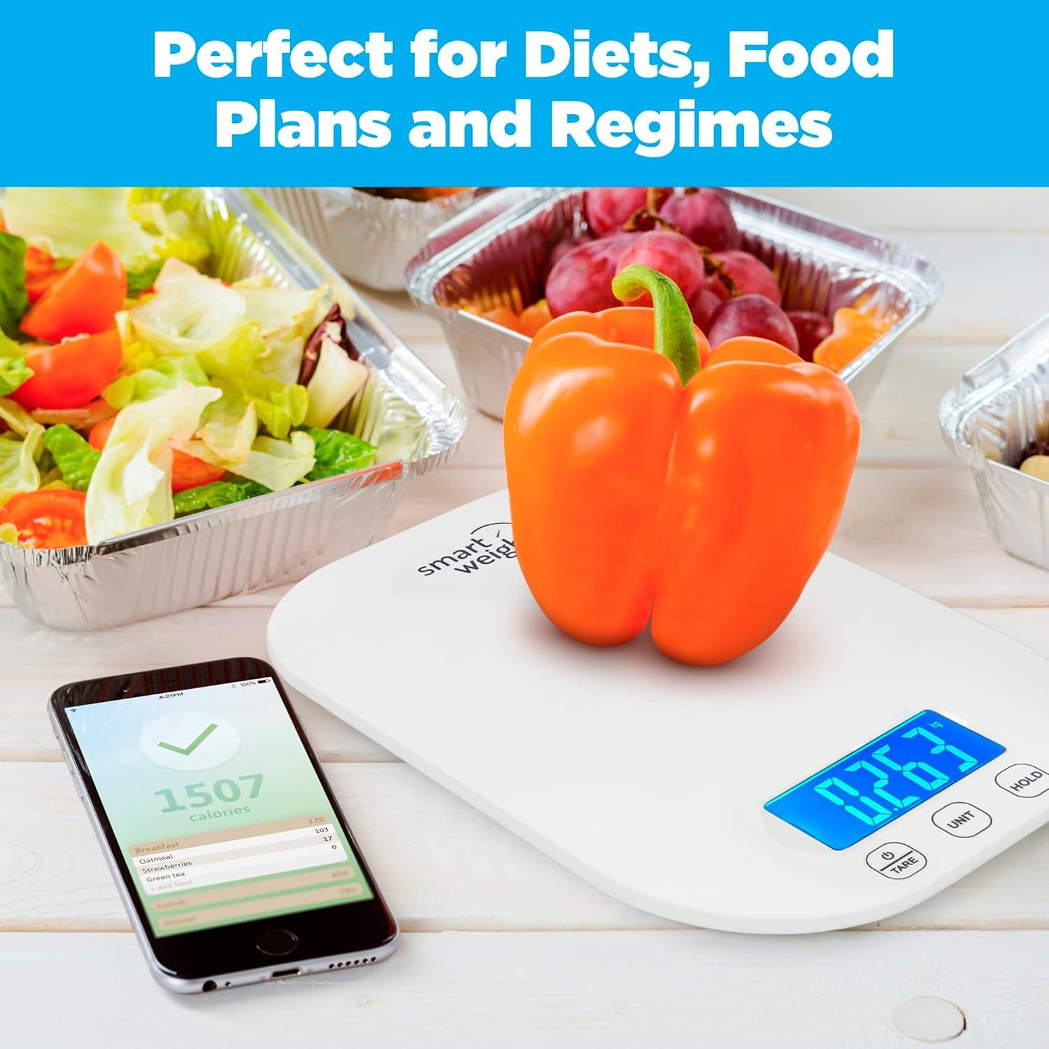 Smart Weigh Digital Food Scale - White