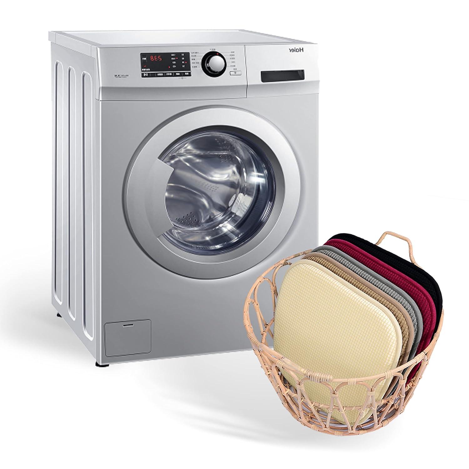 Shinnwa Chair Cushions for Dining Chairs Set of 4 Comfortable Kitchen Chair Pads Slip Resistant Backing Washable Seat Cushions,15" x 16",Beige