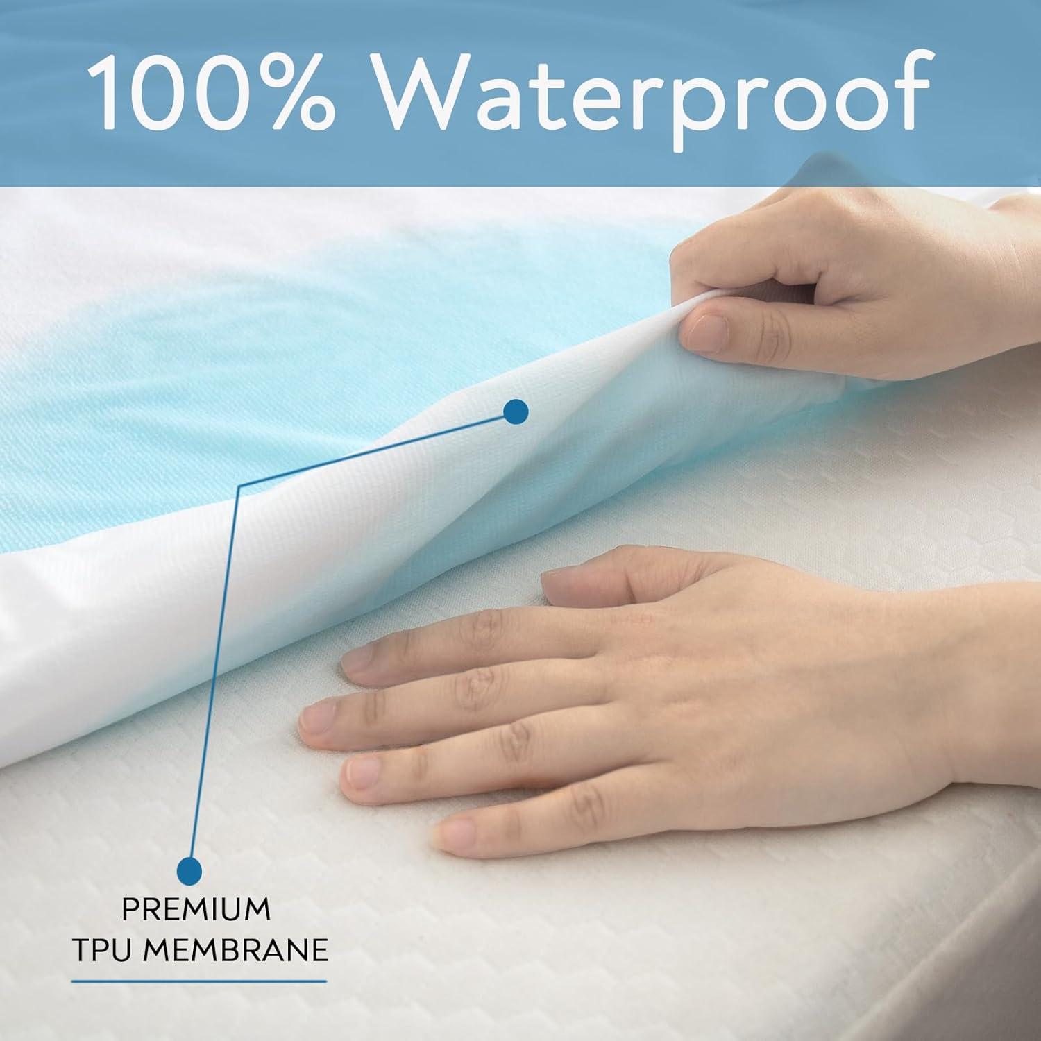 SPRINGSPIRIT Terry Mattress Protector Cover Waterproof