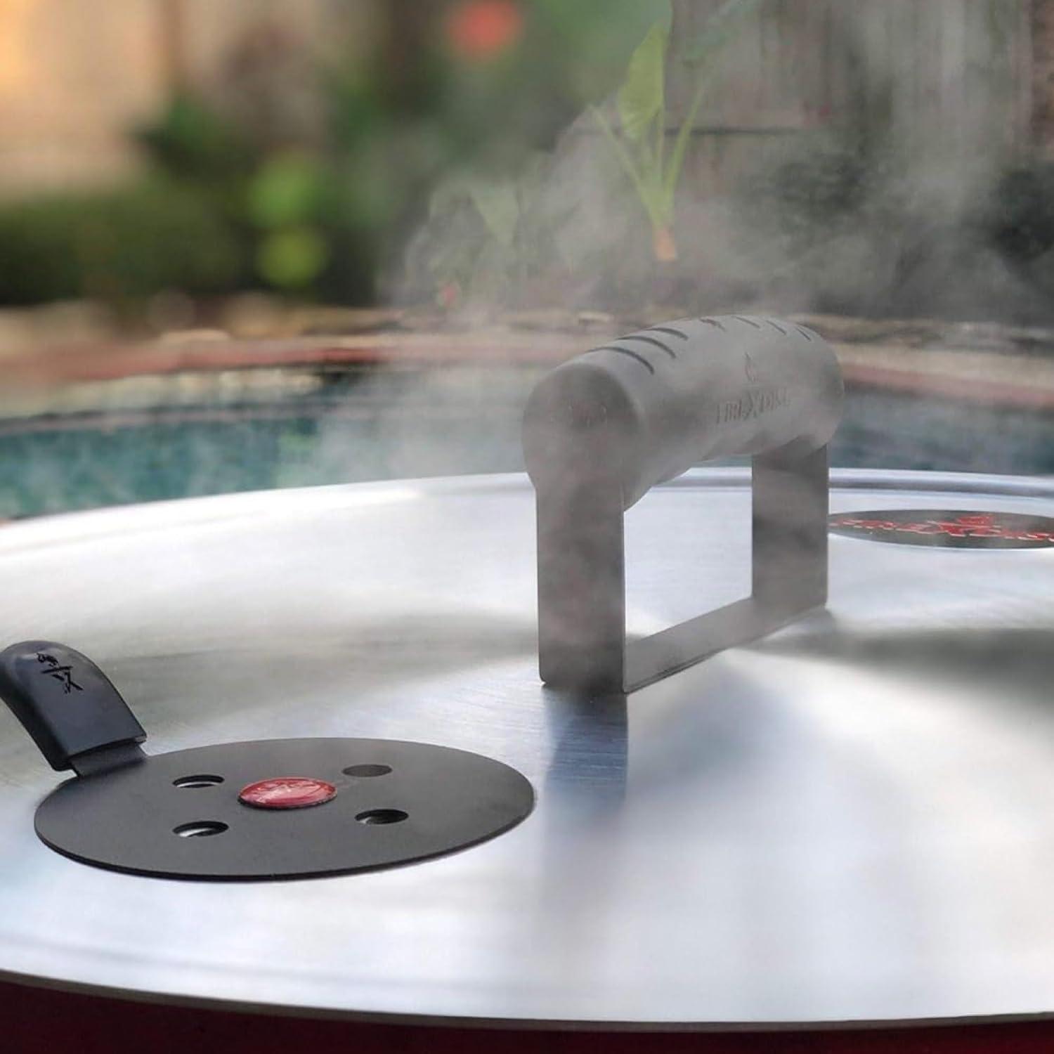 FIREDISC Ultimate Flat Top Lid with Flavor Seal for 22-in. Pots and Pans