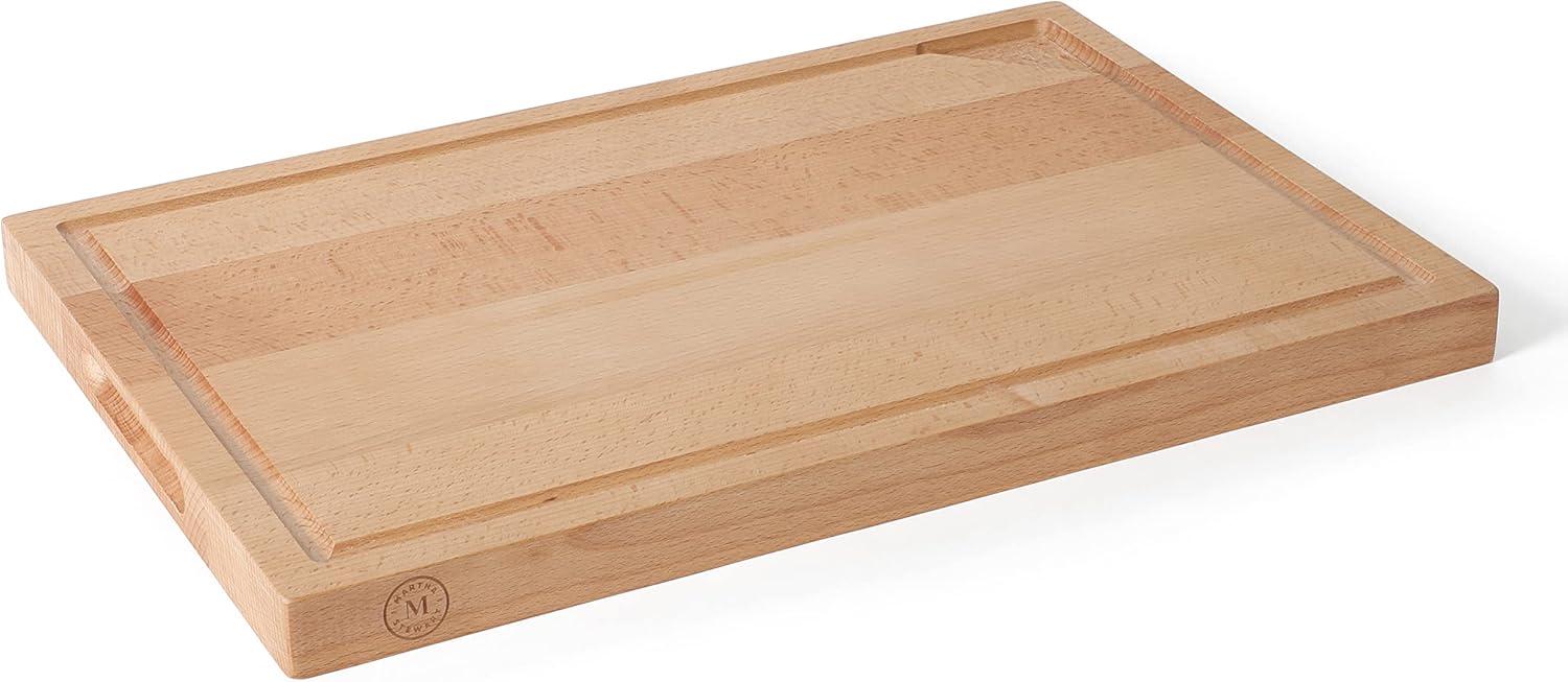 Lochner 18" x 12" Beech Wood Cutting Board with Juice Groove