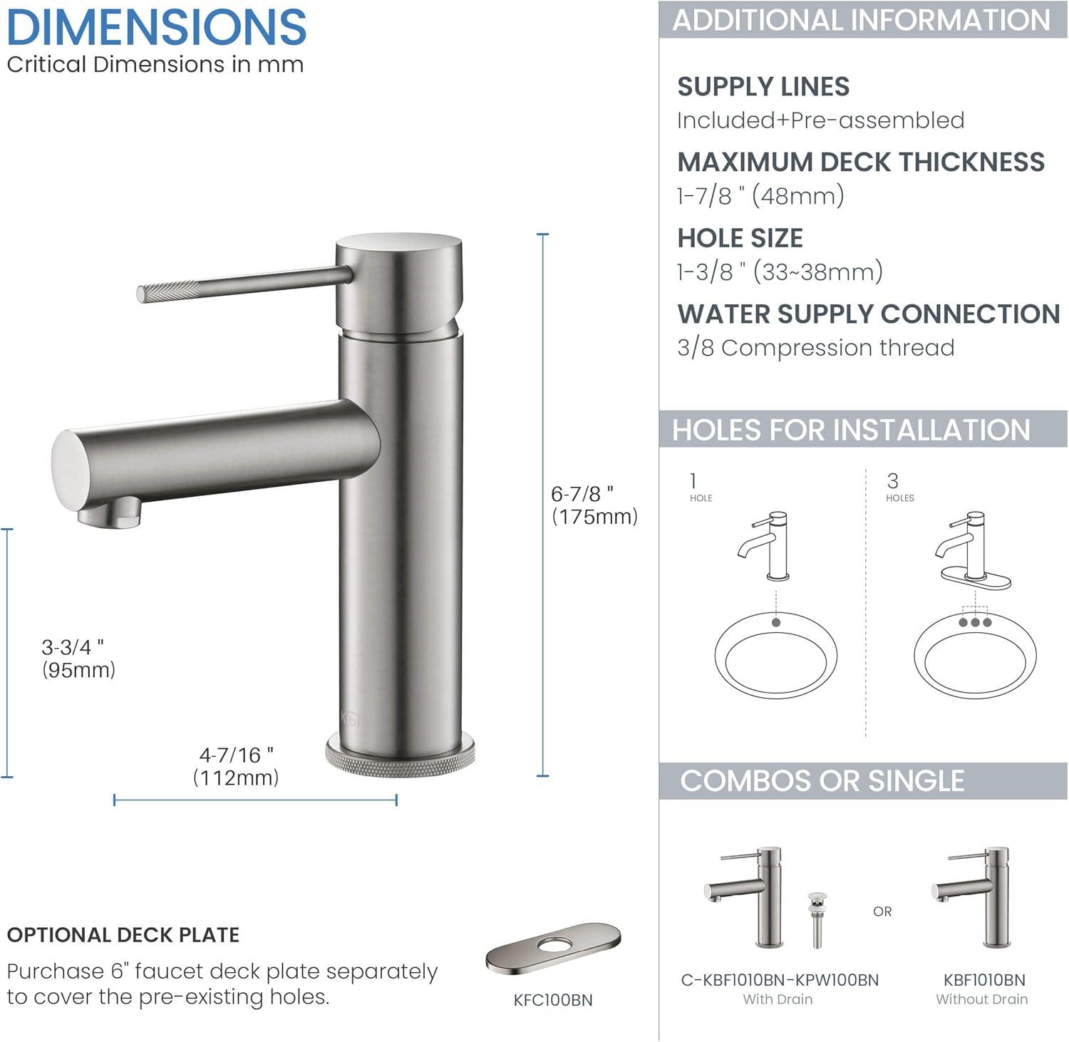 Circular X Single-Hole Single-handle Bathroom Faucet