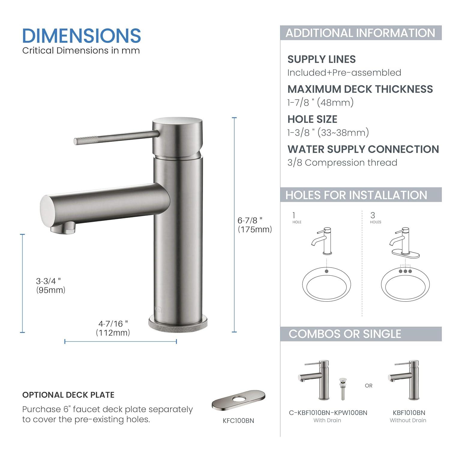 Circular X Single-Hole Single-handle Bathroom Faucet