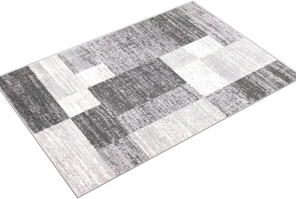 World Rug Gallery Modern Geometric Boxes Area Rug