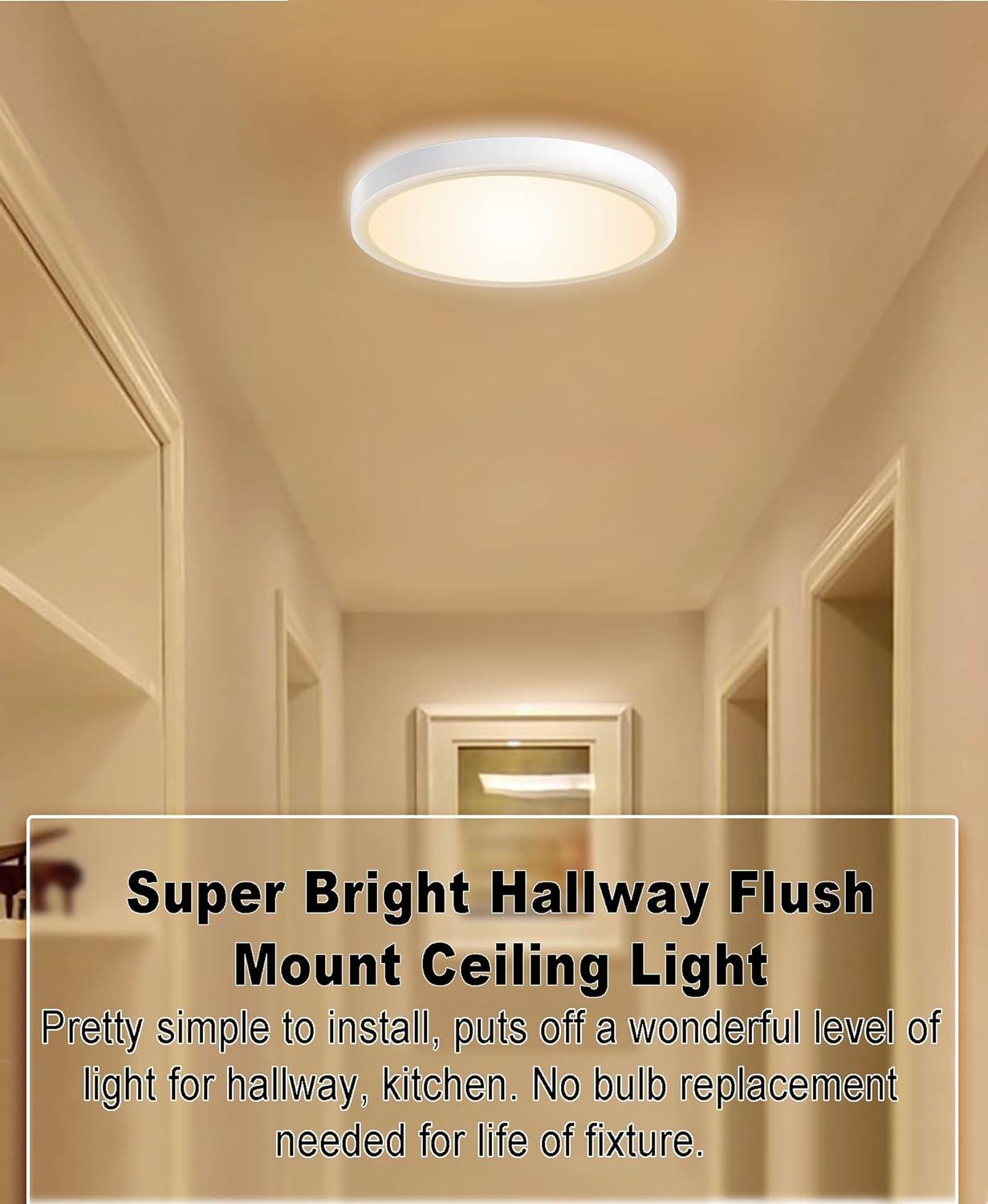 Smart Dimmable LED Ceiling Light with Remote Control