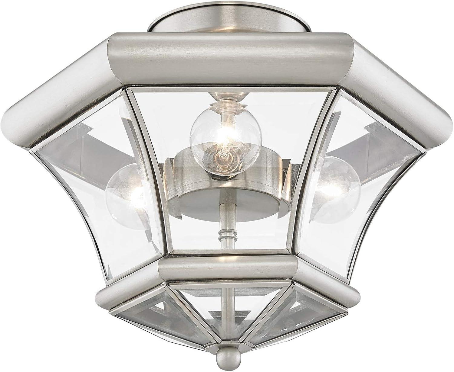 Livex Lighting Monterey 3 - Light Flush Mount in  Brushed Nickel