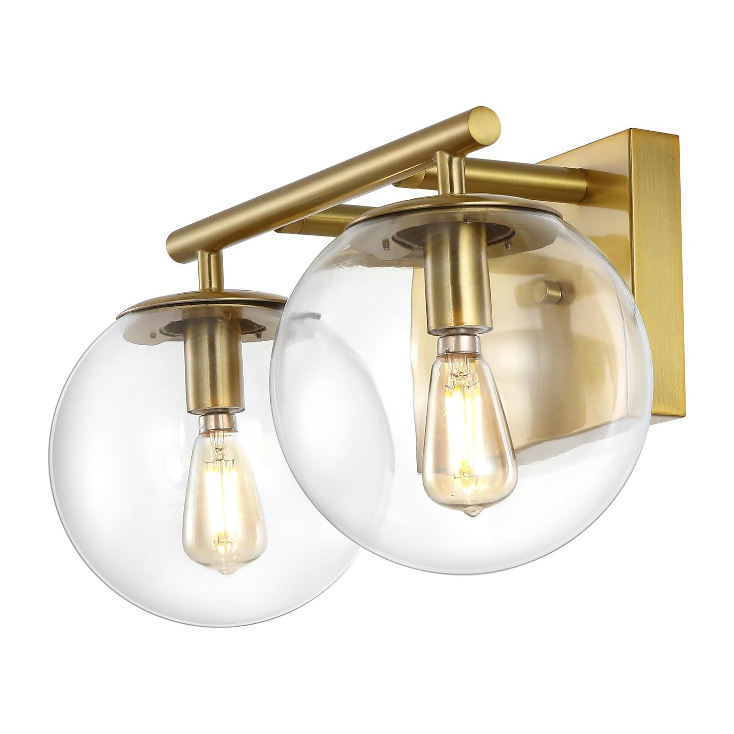 Severa 2 Light 14" Wall Sconce - SCN4125 - Brass - Safavieh
