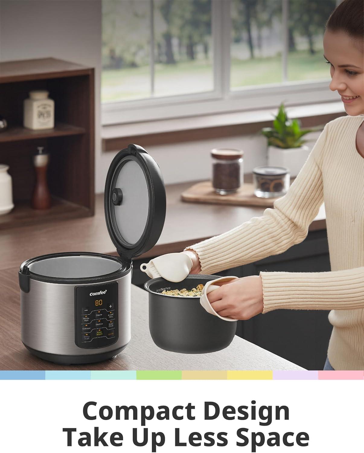 Comfee' Comfee' 8 Cup 6-in-1 Rice Cooker