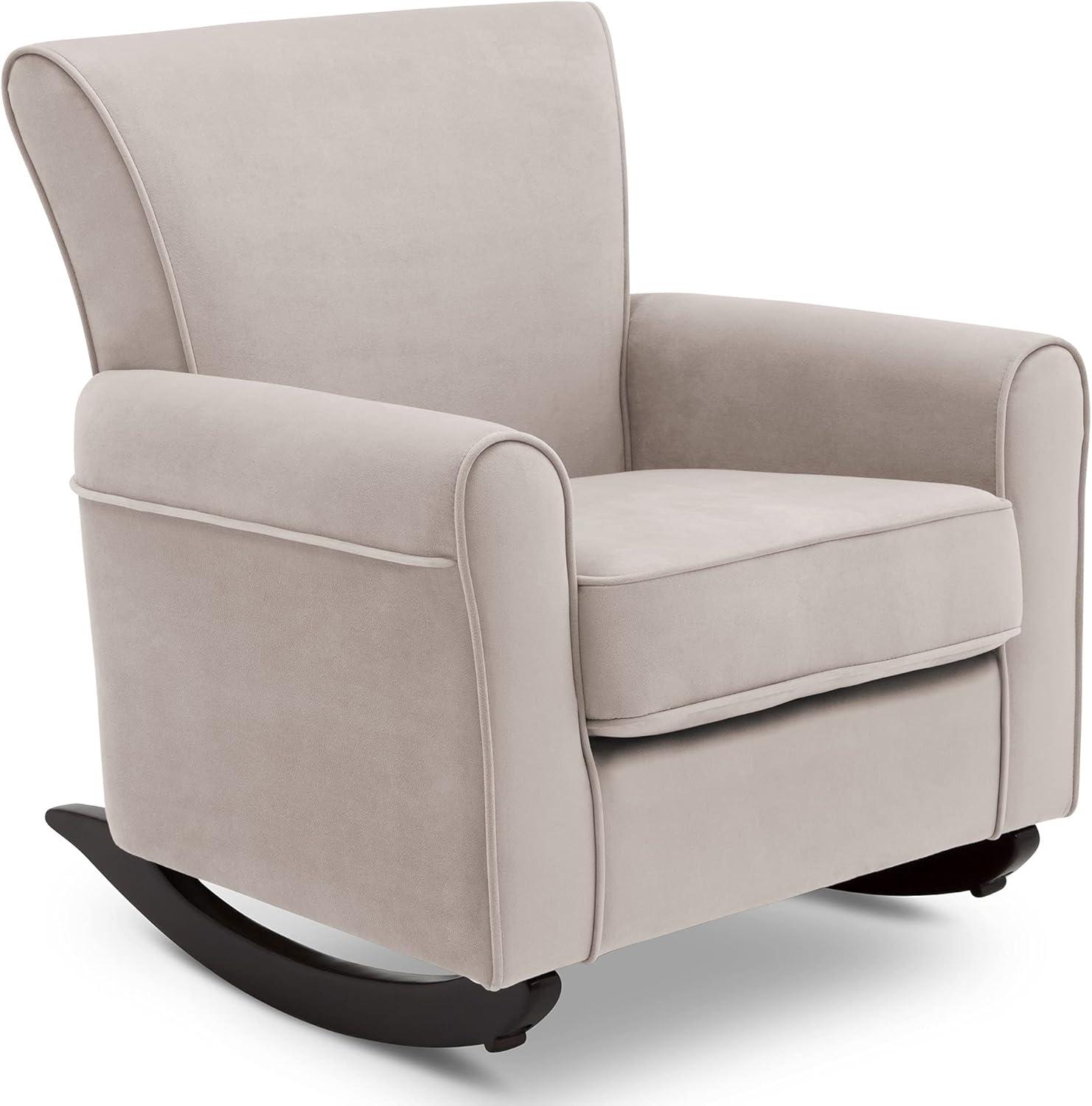 Delta Children Lancaster Rocking Chair Featuring Live Smart Fabric, Linen