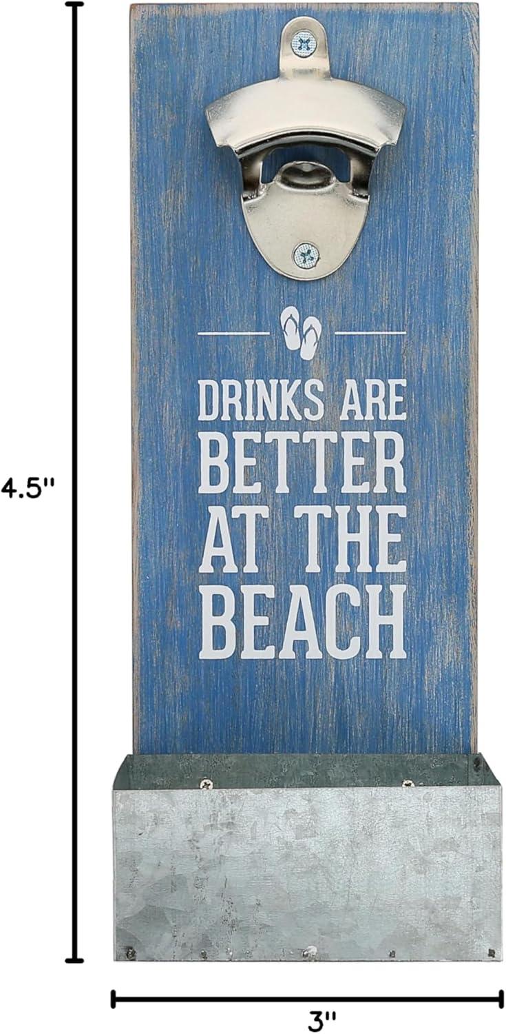 At the Beach - 11.5" Wall Mount Bottle Opener