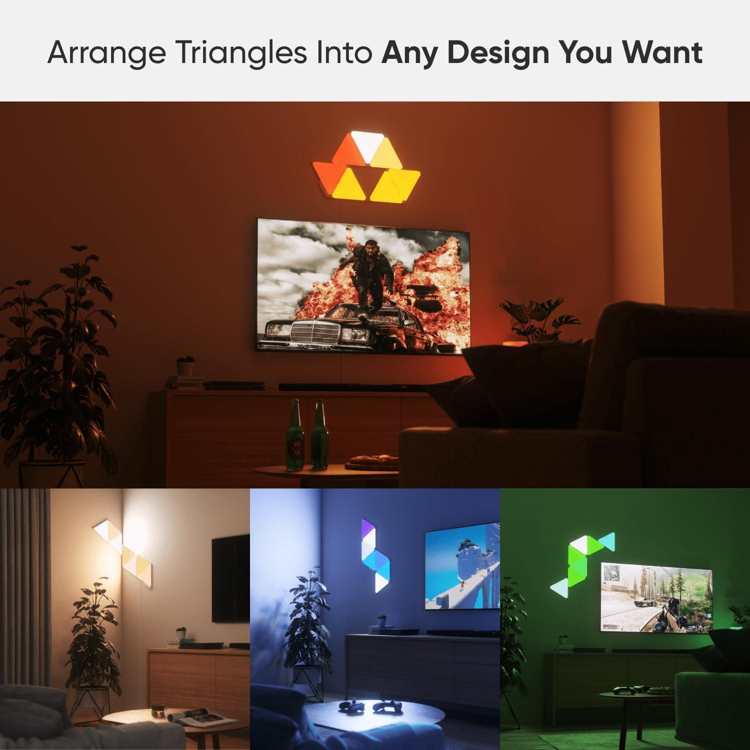 Nanoleaf 7pk Shapes Triangle Smarter LED Light Kit