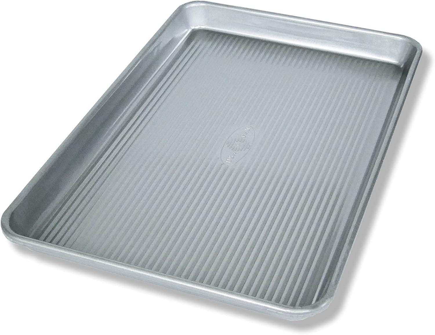 USA Pan 9-3/4 in. W X 14-3/4 in. L Jelly Roll Pan Silver