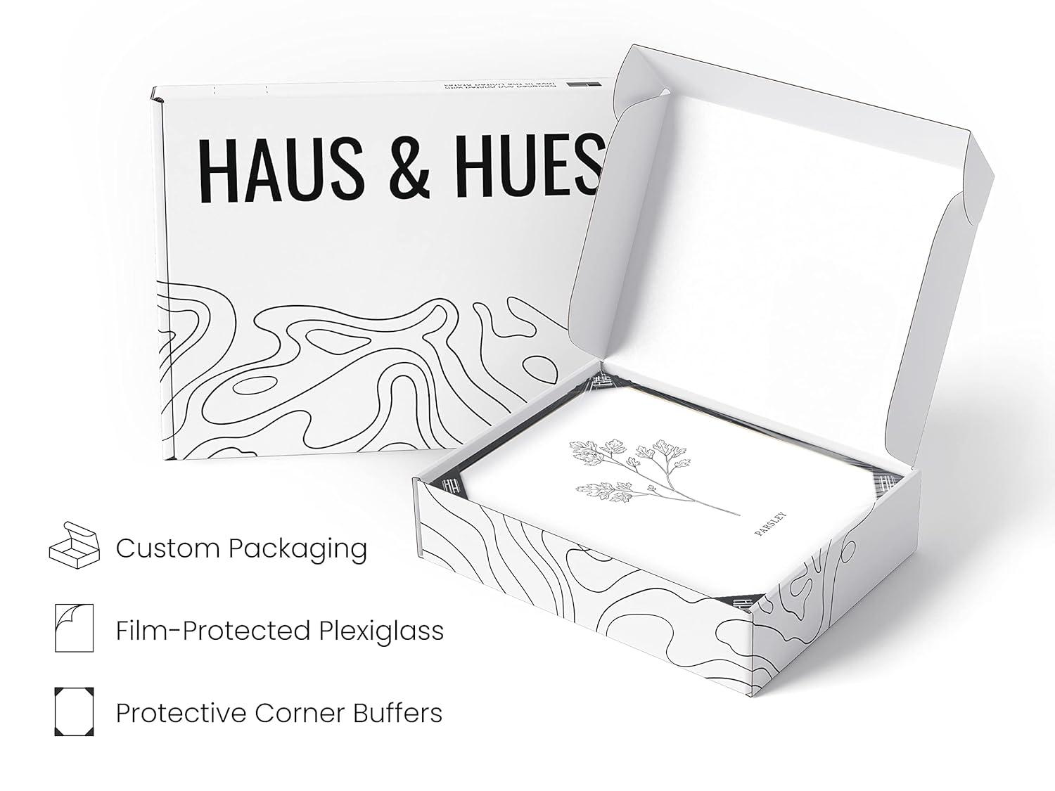 HAUS AND HUES Kitchen Herbs Wall Art Decor for Kitchen Herb Art Prints and Kitchen Signs Wall Decor | Herb Prints Kitchen Wall Art Kitchen Posters for Wall Herb Decor (8"X10" Unframed)