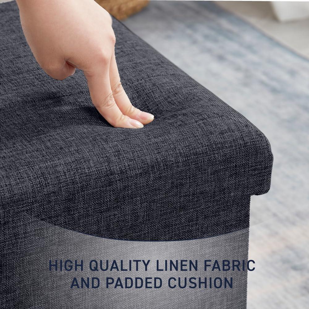 The Final Grab Inc. 30" Wide Faux Leather Tufted Rectangle Storage Ottoman & Reviews | Wayfair