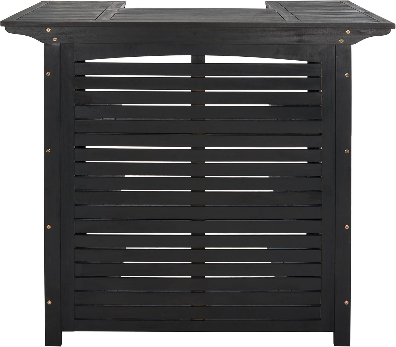 Monterey Patio Outdoor Bar Table - Black - Safavieh