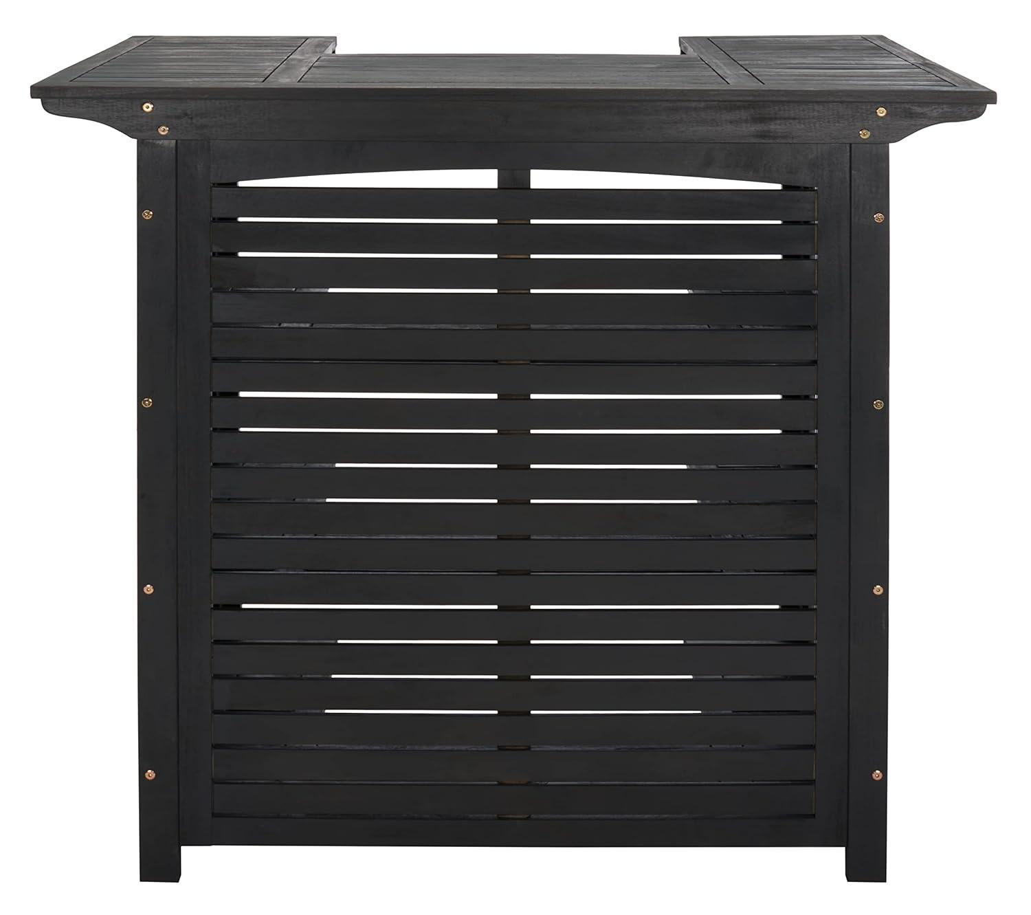 Monterey Patio Outdoor Bar Table - Black - Safavieh