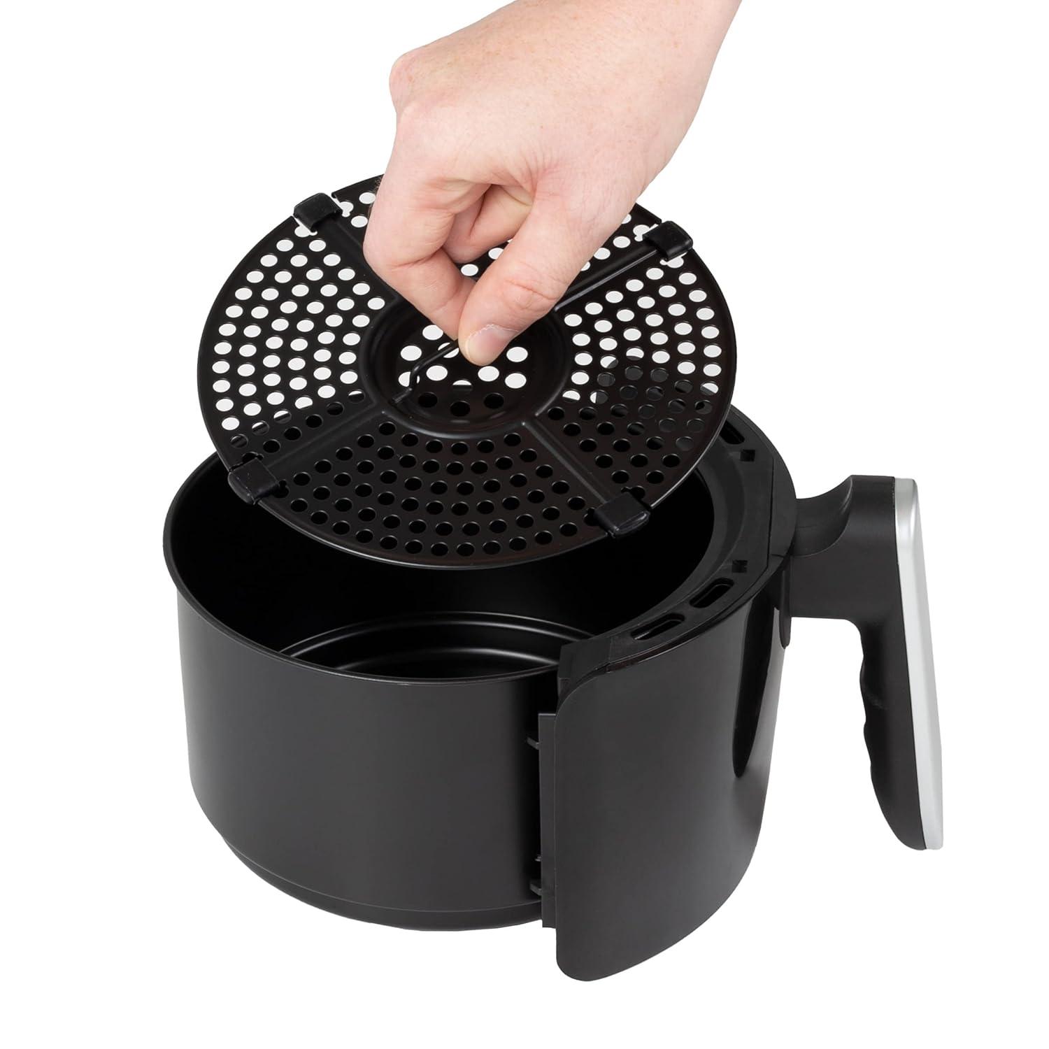 Classic Cuisine Air Fryer - 2.3-Quart Electric Fryer For Healthier Cooking - Compact Appliance With Nonstick Interior - Kitchen Gadgets By Classic Cuisine (Black)