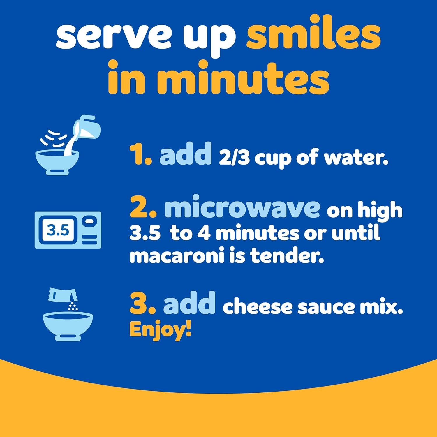 Kraft Easy Mac Original Mac N Cheese Macaroni and Cheese Microwavable Dinner, 18 ct Packets