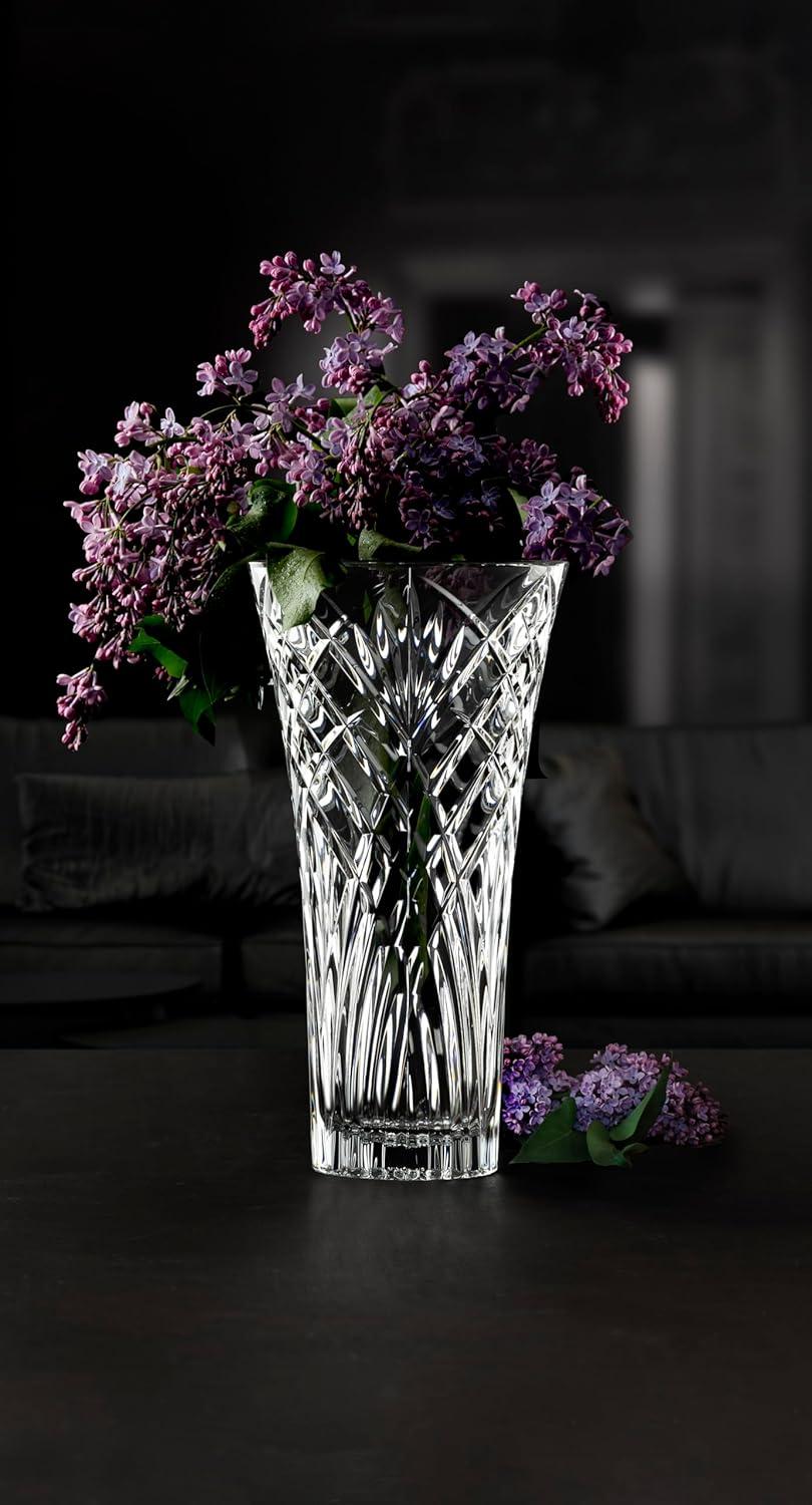 Elegance Tuscany 12" Lead-Free Crystal Cylinder Table Vase