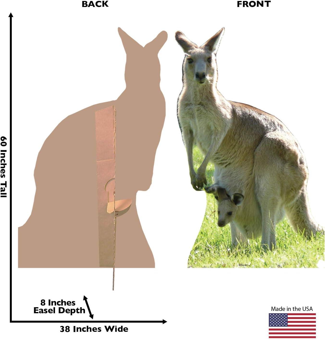 Life-Size Kangaroo Cardboard Stand-Up Cutout