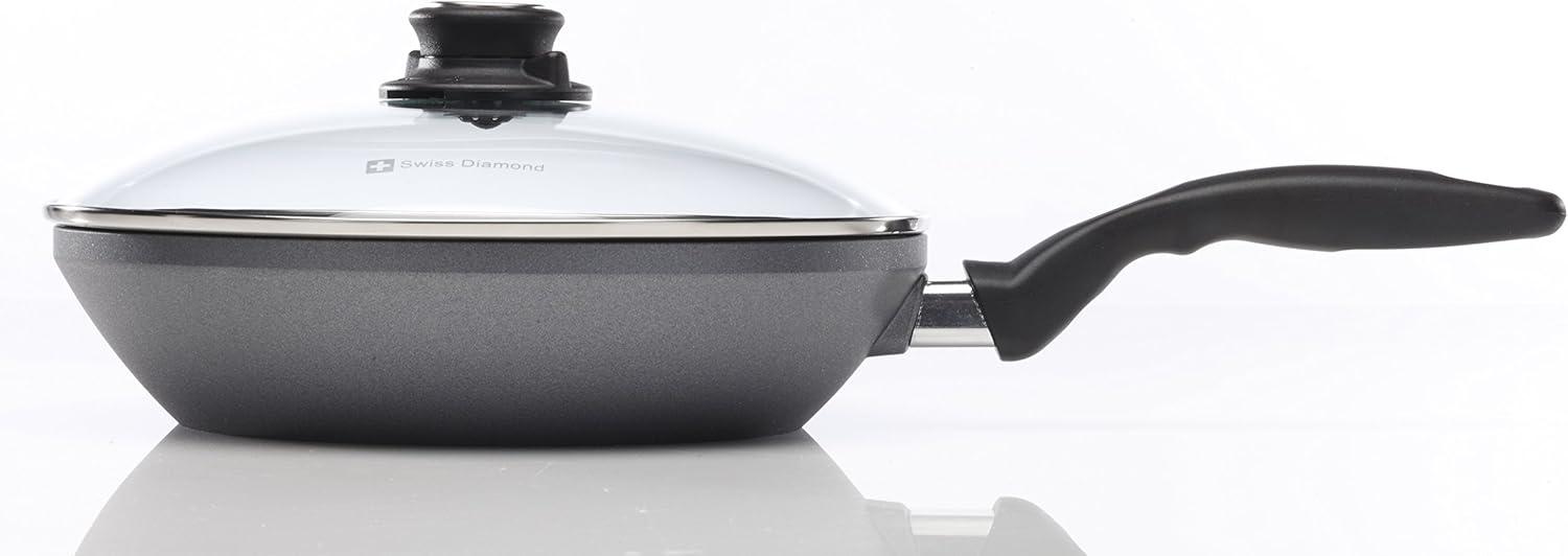 Swiss Diamond Swiss Diamond EDGE Aluminum Non-Stick Frying Pan with Lid