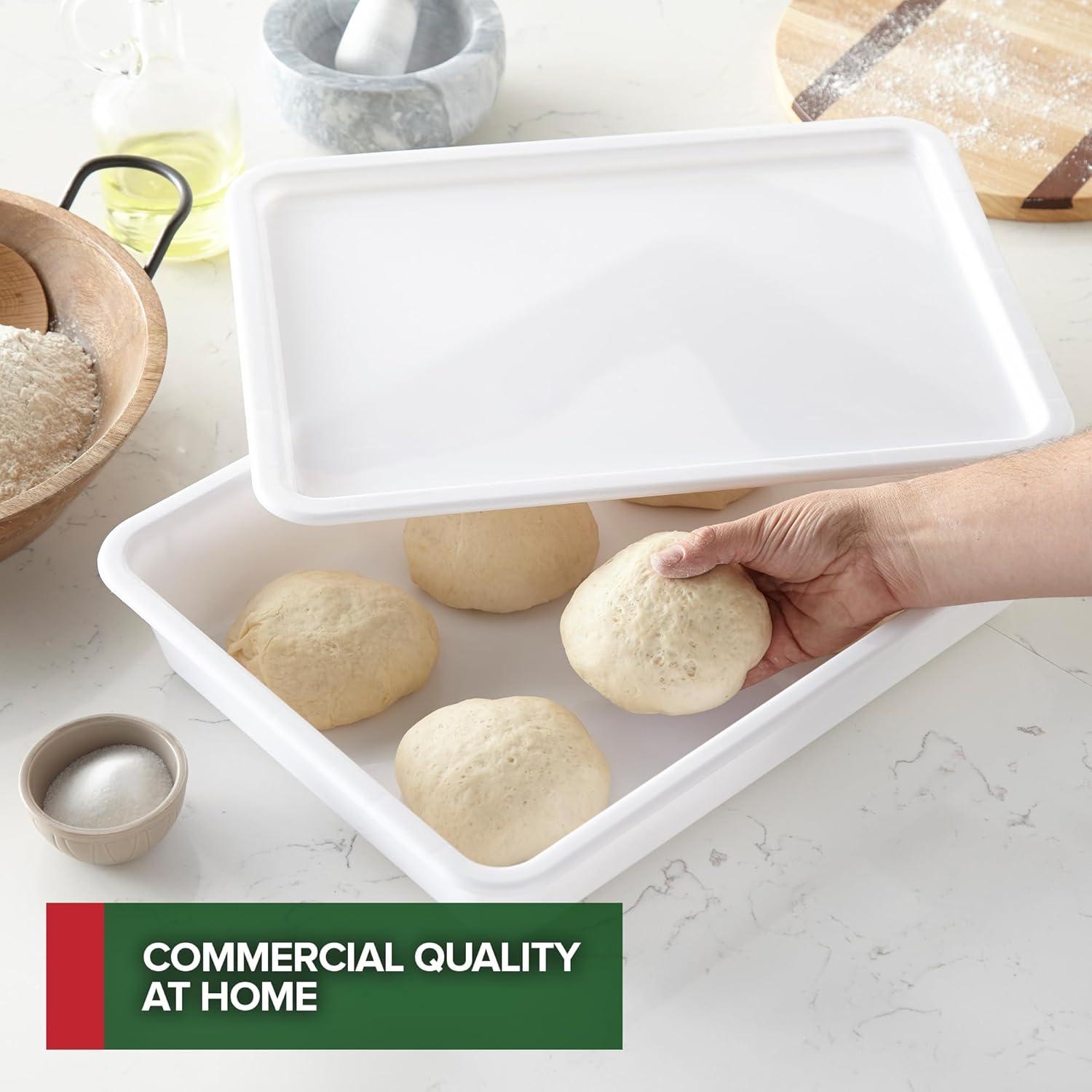 Stock Your Home Pizza Dough Proofing Container with Lid (2 Pack), Homemade Bread Dough Proofing Box, Pizza Dough Container, Pizza Dough Box, Pizza Proofing Box, Pizza Box for Proofing Dough