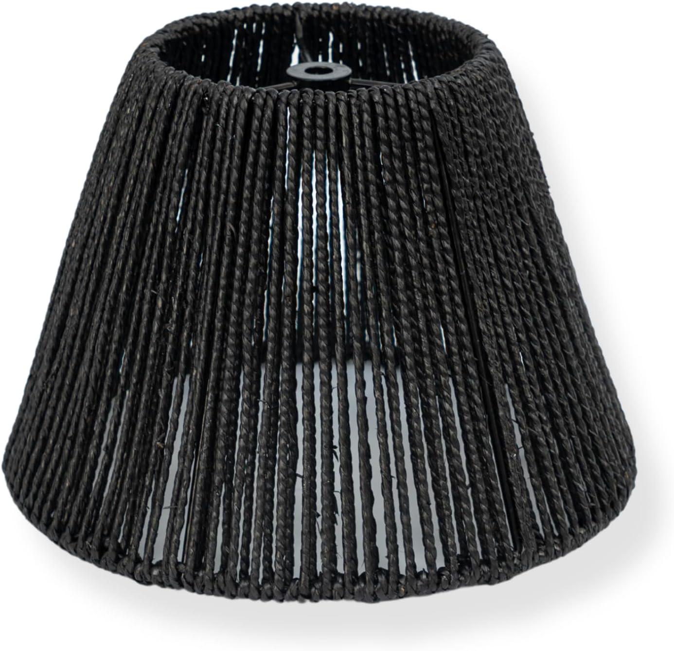 Bayou Breeze Bayou Breeze Farmhouse Water Hyacinth Drum Lamp Shades for Table Lamps, Wicker Pendant Light Shade Replacement, Rustic Light Fixture Cover, Woven Chandelier Replacement Shades for Living Room, Kitchen, Desk Decor, Spider Fitter