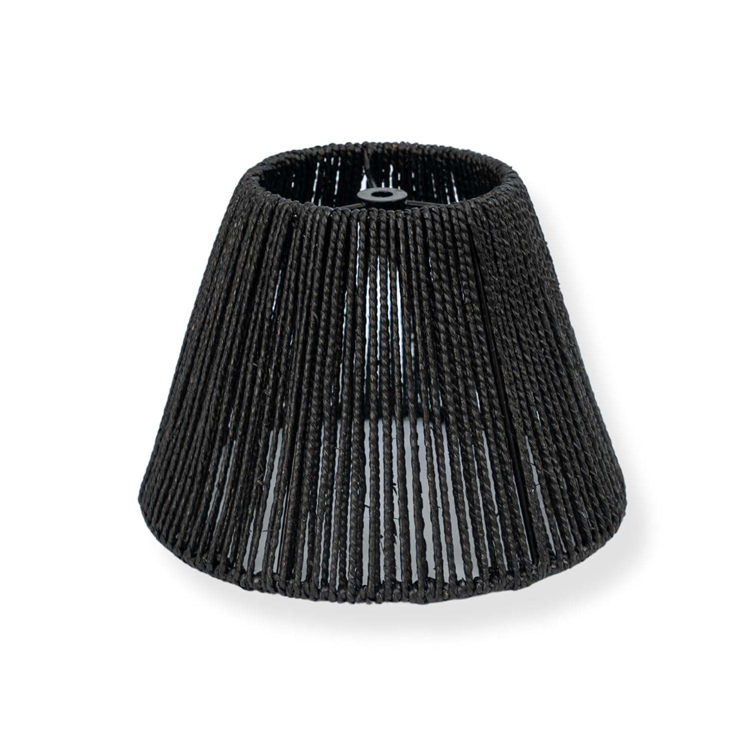 Bayou Breeze Bayou Breeze Farmhouse Water Hyacinth Drum Lamp Shades for Table Lamps, Wicker Pendant Light Shade Replacement, Rustic Light Fixture Cover, Woven Chandelier Replacement Shades for Living Room, Kitchen, Desk Decor, Spider Fitter