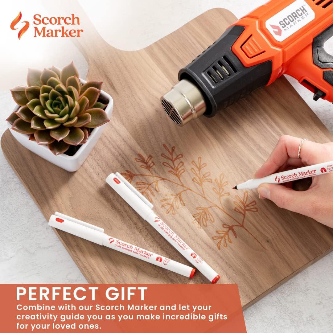 Scorch Marker Walnut Cutting Board, Personalizable Woodburning Piece for Kitchen Use or Decor, For Use with Scorch Marker and Our Vinyl Stencils