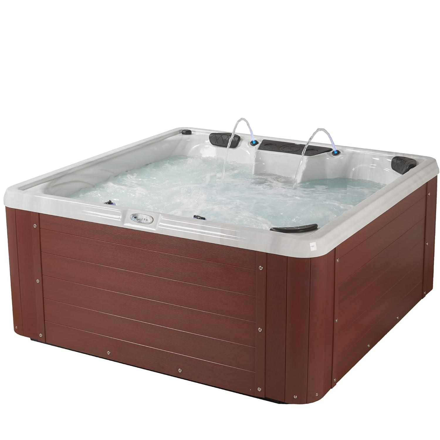 Aqualife® by Strong Spas® Aqualife Edgewater 5-6 Person 28-Jet Acrylic Lounger Hot Tub With Ozonator